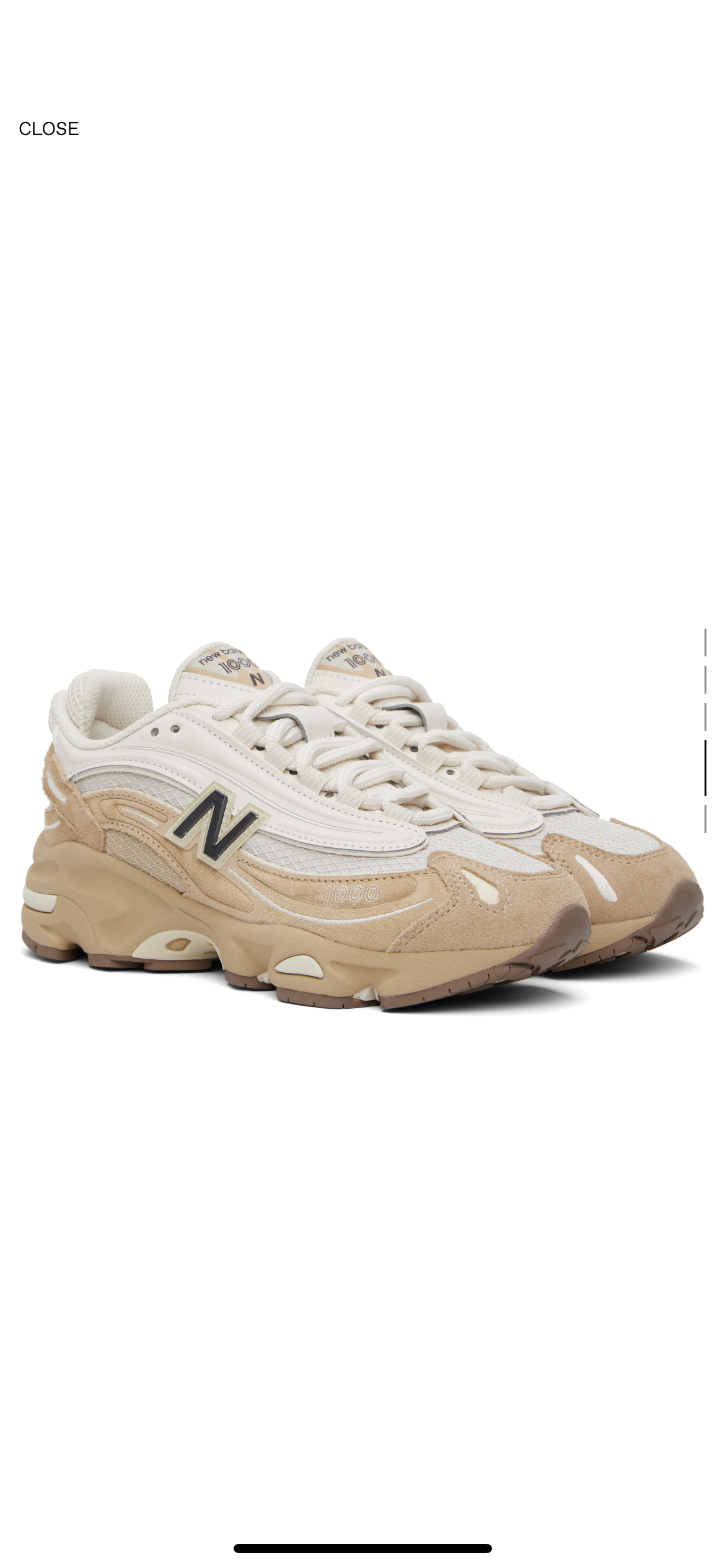 Beige & Tan 1000 Sneakers