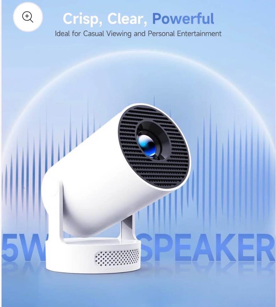 [GOLD] VistaCast Mini 210° Smart Projector with Extra Large-Screen Display