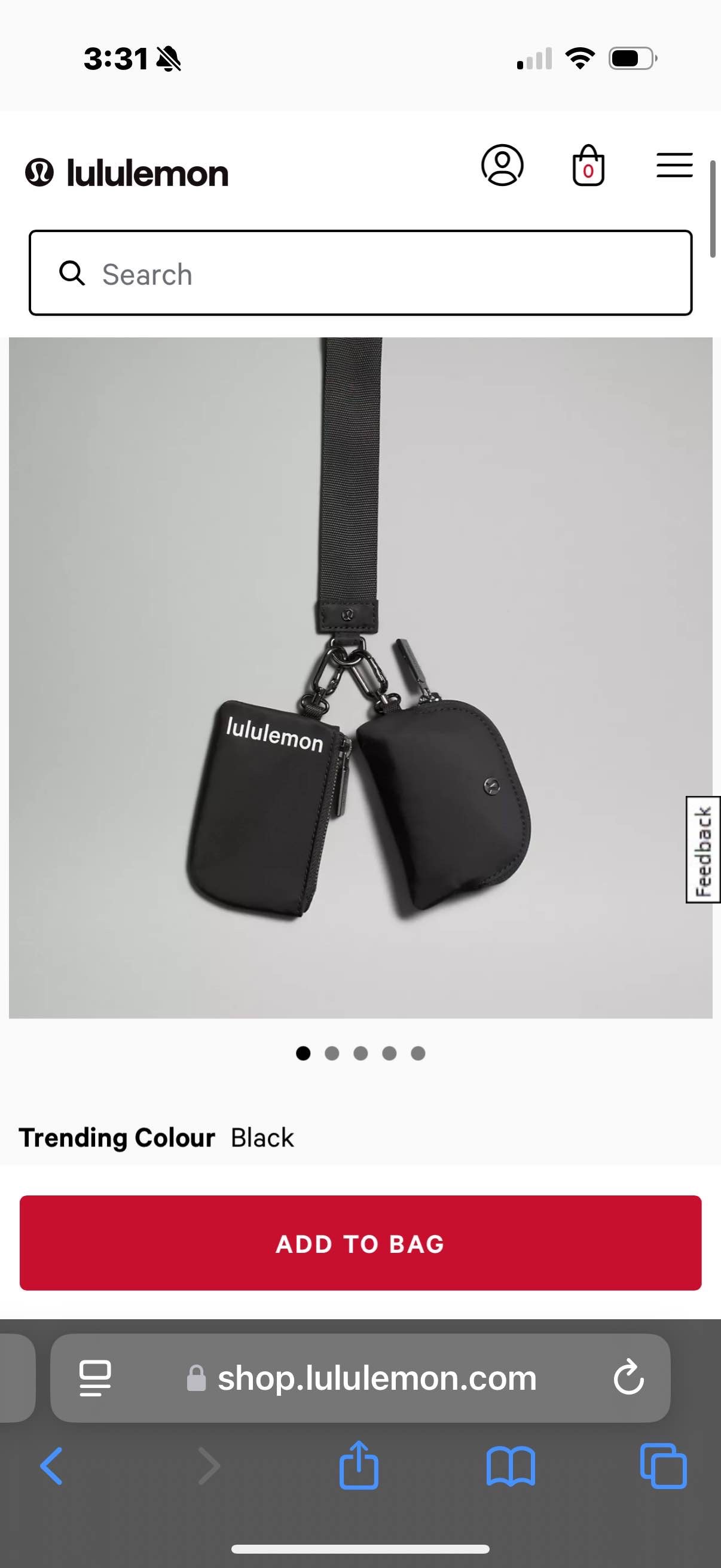 lulemon Dual Pouch Wristlet