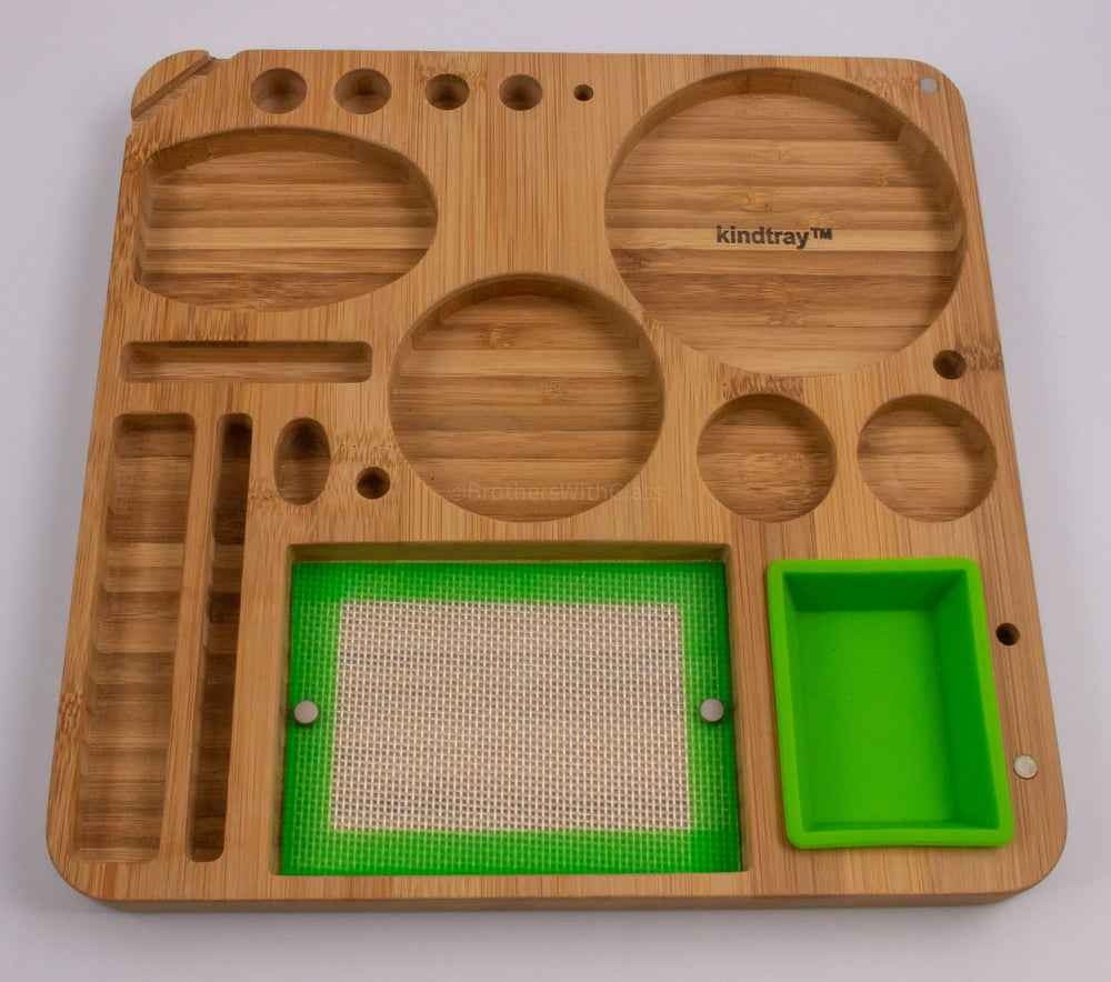 Kind Tray Slick Stack Hybrid Tray For Dabbers with Silicone Mat