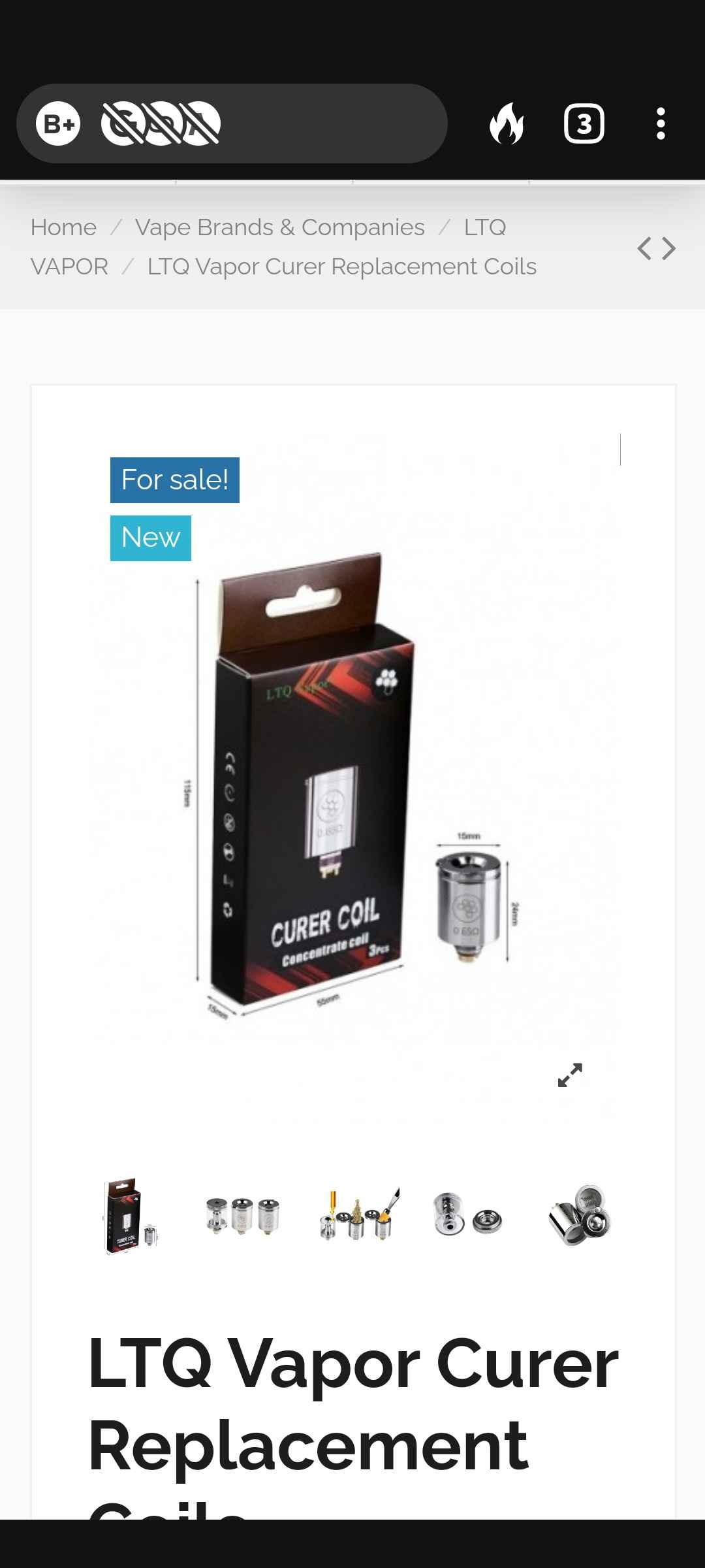 LTQ Vapor Curer Replacement Coils