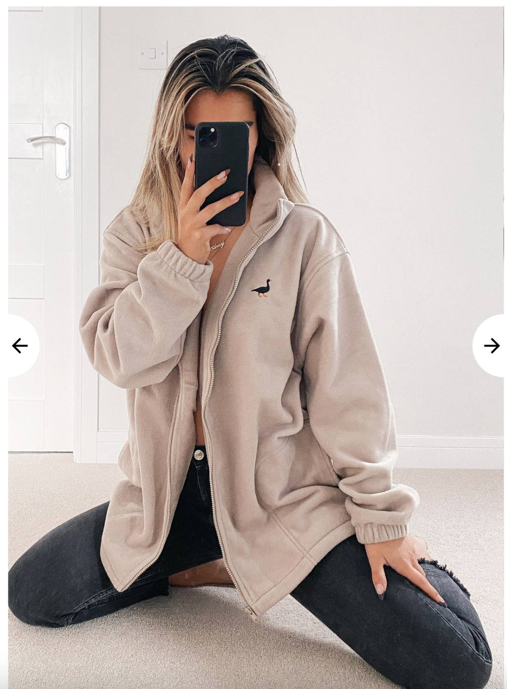 Unisex Full Zip Goose Fleece