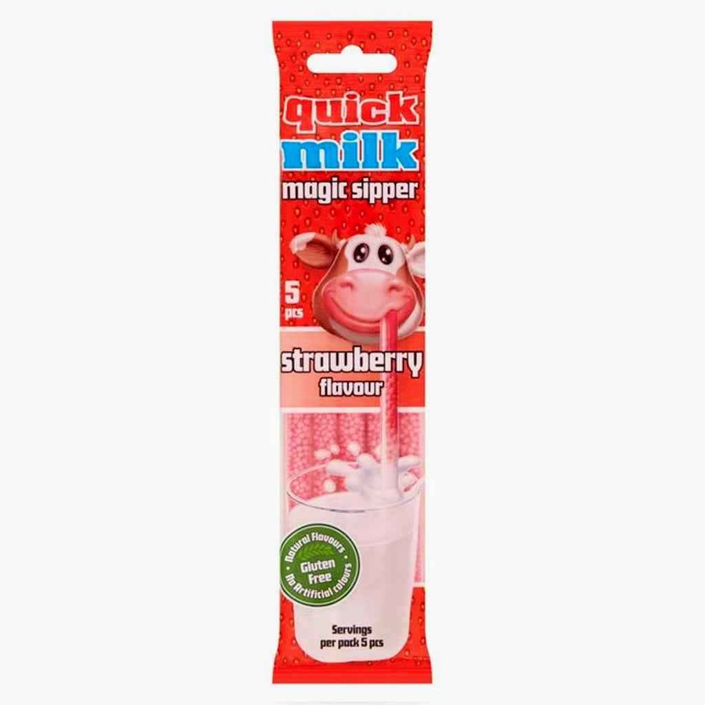 Quick Milk Chocolate קש-שוקו בטעם תות