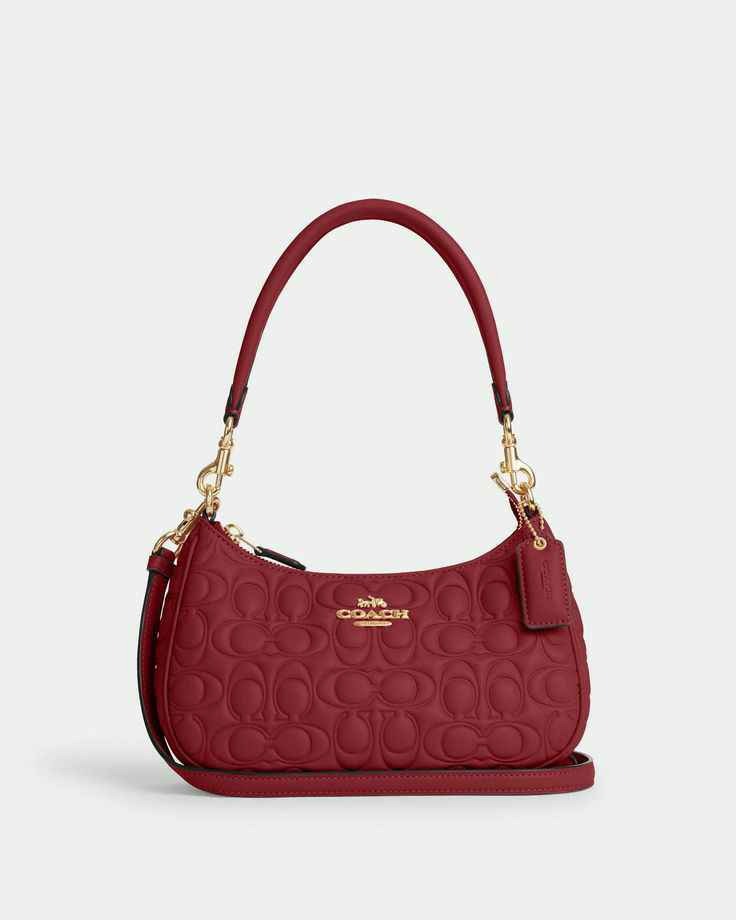 Teri Shoulder Bag In Signature Leather