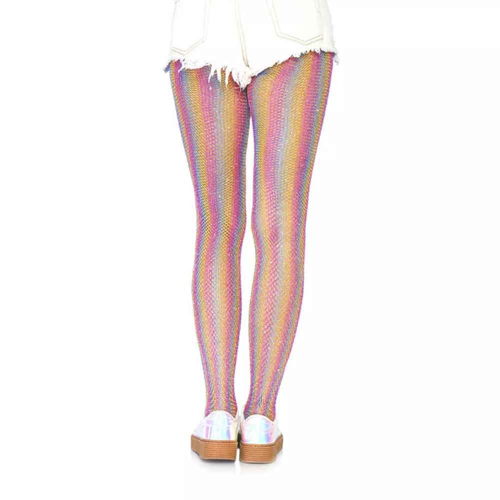 Leg Avenue Leg Avenue Visnet panty Lurex Rainbow Regenboog