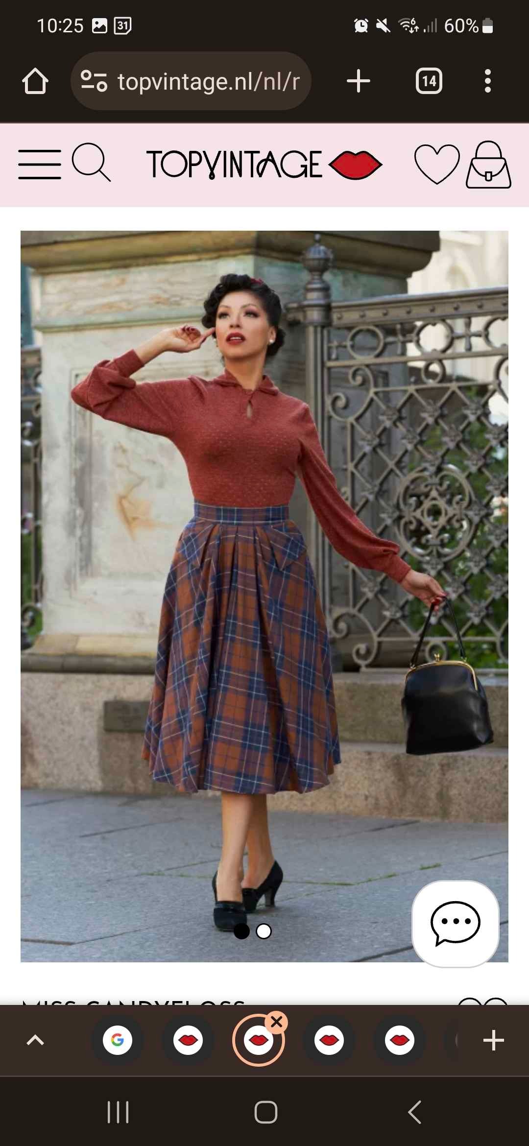Page Sunrise gebreide top in terracotta