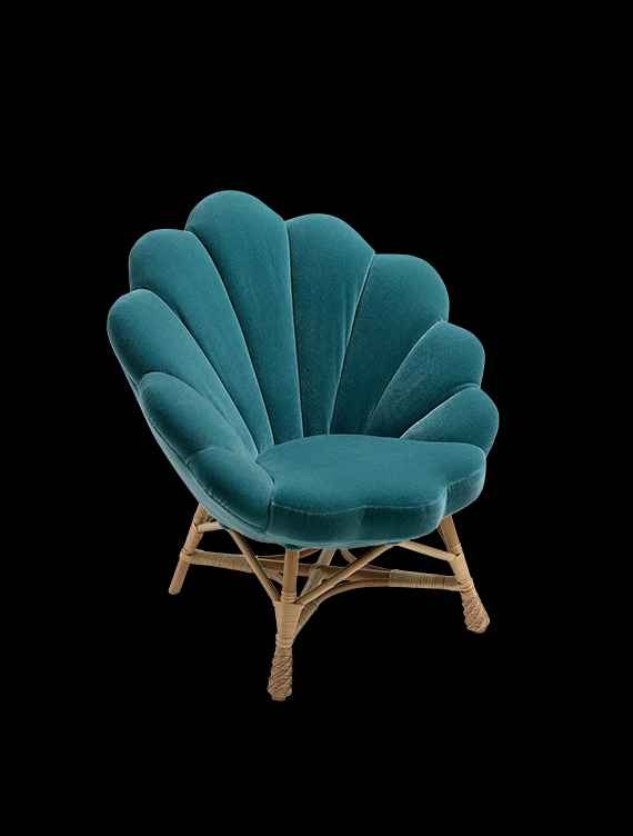 The Rattan Upholstered Venus Chair