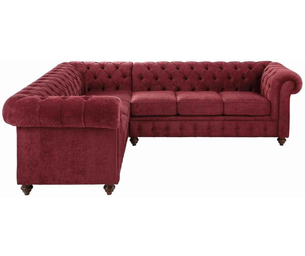 Home affaire Chesterfield-bank CHESTERFIELD hoogwaardige knoopdetails, langer gedeelte links of rechts naar keuze