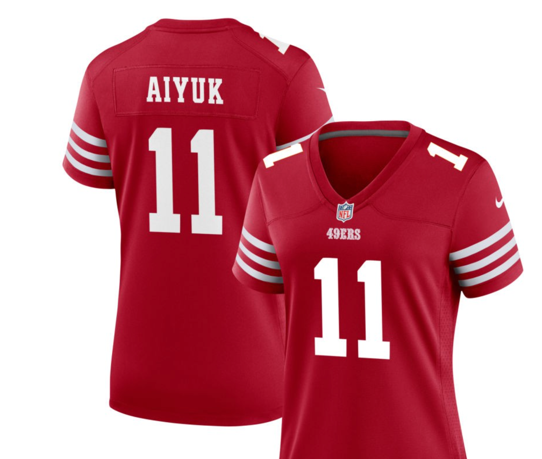 Women's Nike Scarlet San Francisco 49ers Game Custom Jersey