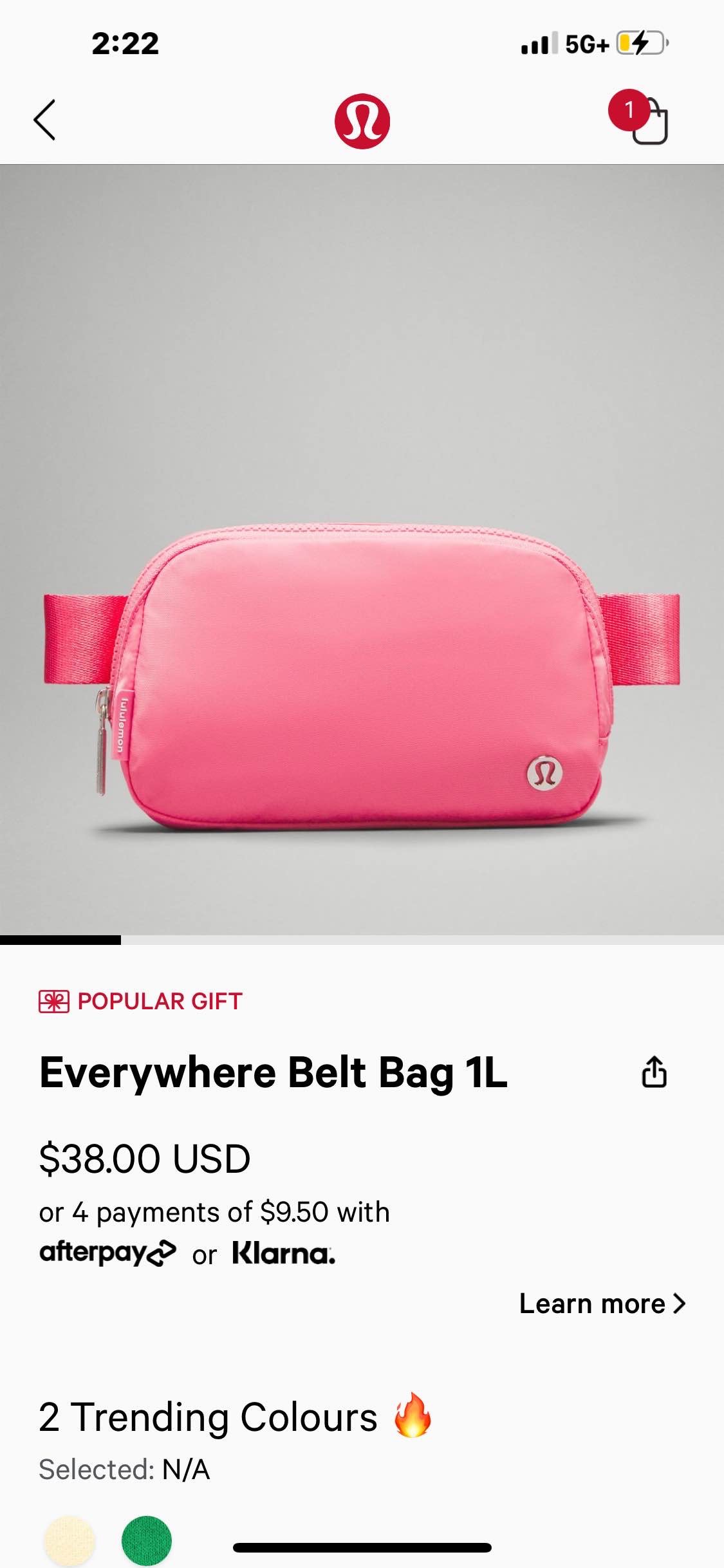 Everywhere Belt Bag 1L: Sakura Pink