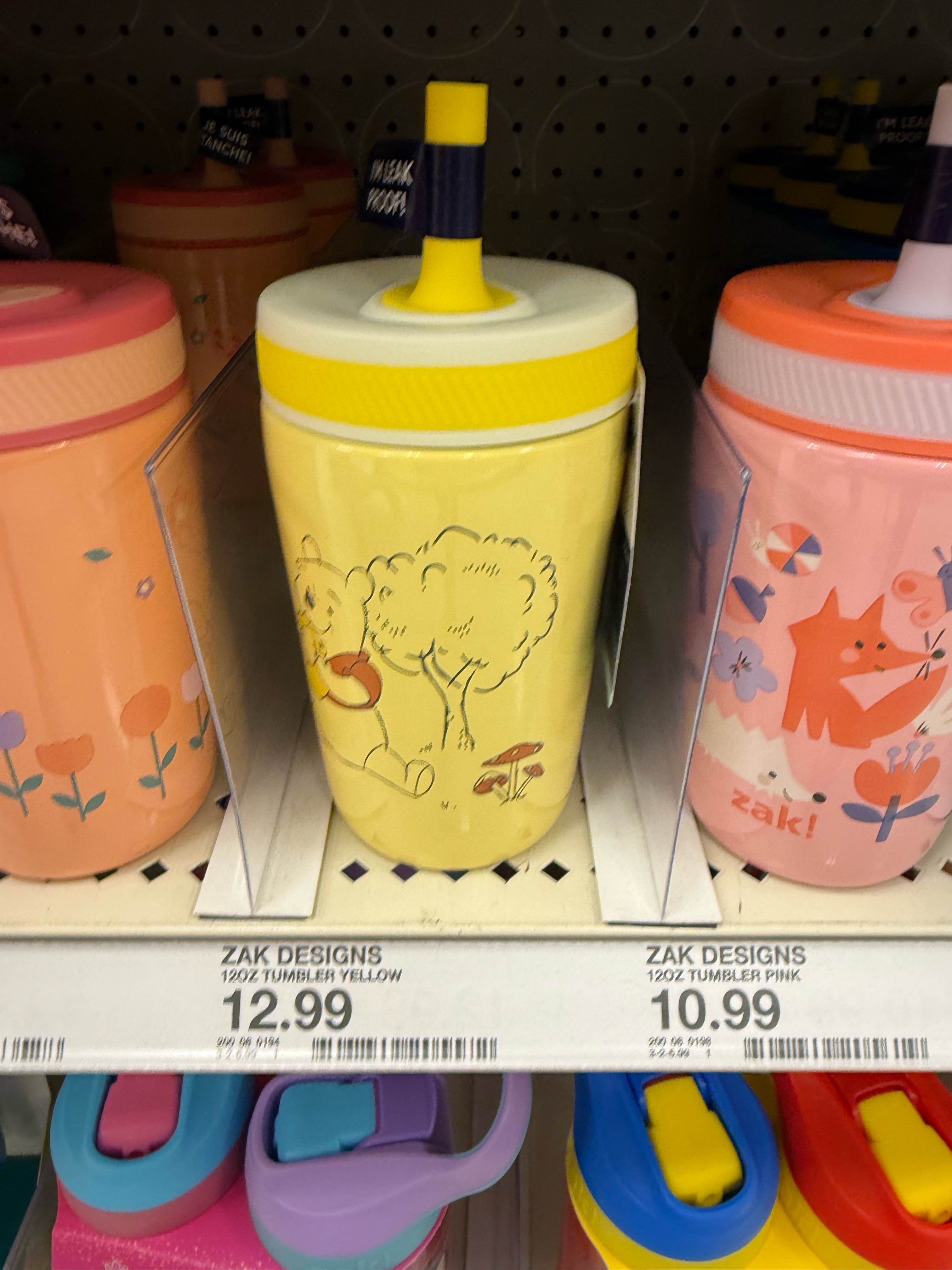 Zak Designs 12oz Winnie The Pooh Stainless Steel Vacuum Kelso Tumbler Yellow