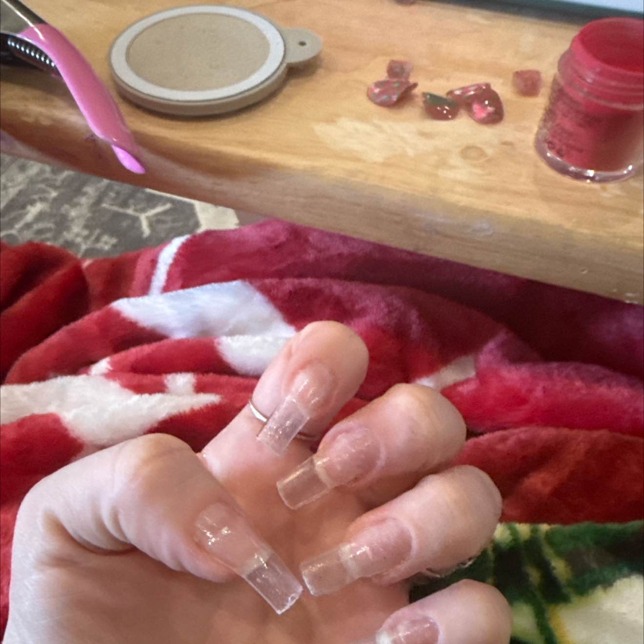 nail stuff charms dip powder gel polish a nice drill maybe
