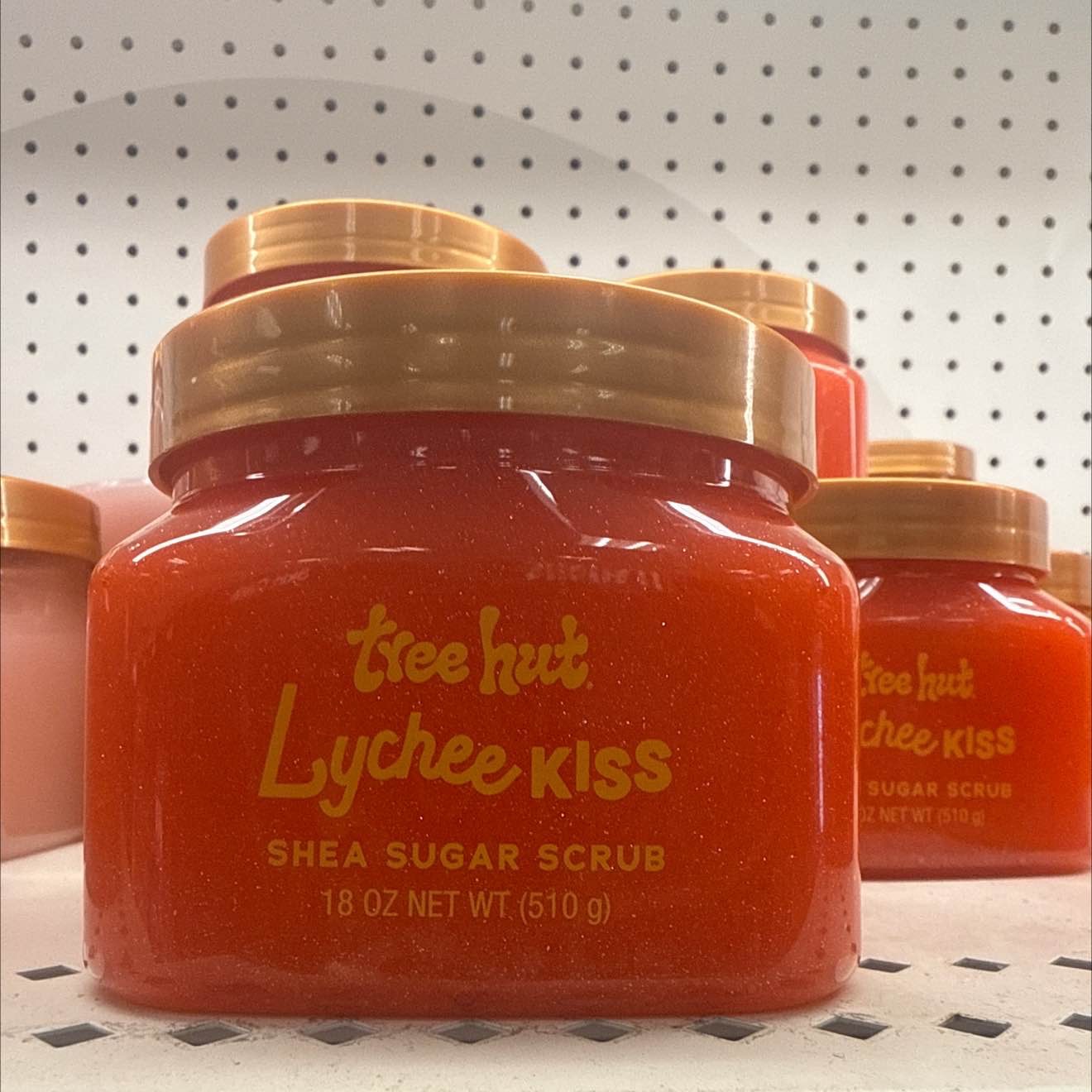 Tree Hut Lychee Kiss Shea Butter Sugar Body Scrub, 18 oz