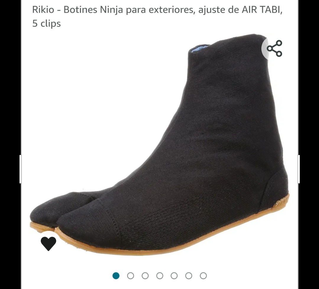 Rikio - Botines Ninja para exteriores, ajuste de AIR TABI, 5 clips : Amazon.com.mx: Deportes y Aire Libre
