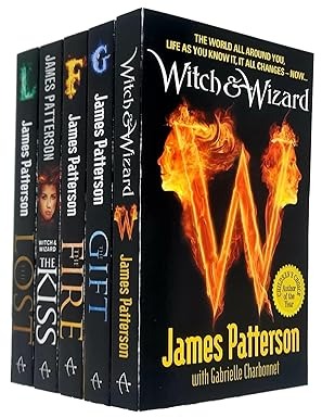 James Patterson Witch & Wizard Series 5 Books Collection Set (Witch & Wizard, The Gift, The Fire, The Kiss, The Lost)