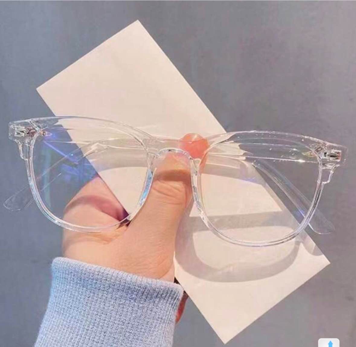 1pc Unisex  Stud Anti-Blue Light Glasses Clear Glasses For Computer Reading Gaming TV Phones,Anti Eyestrain,Clear Lens Eye Protection Blue Light Glasses Accessories For Women