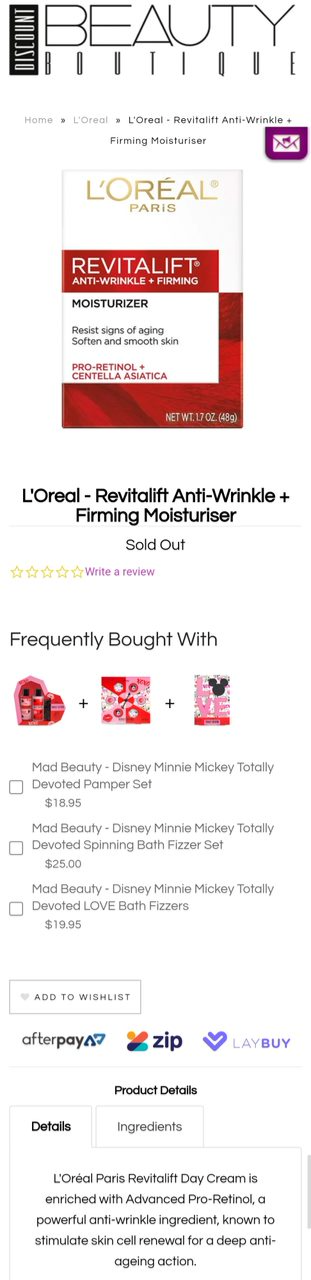 L'Oreal - Revitalift Anto-Wrinkle + Firming Moisturiser