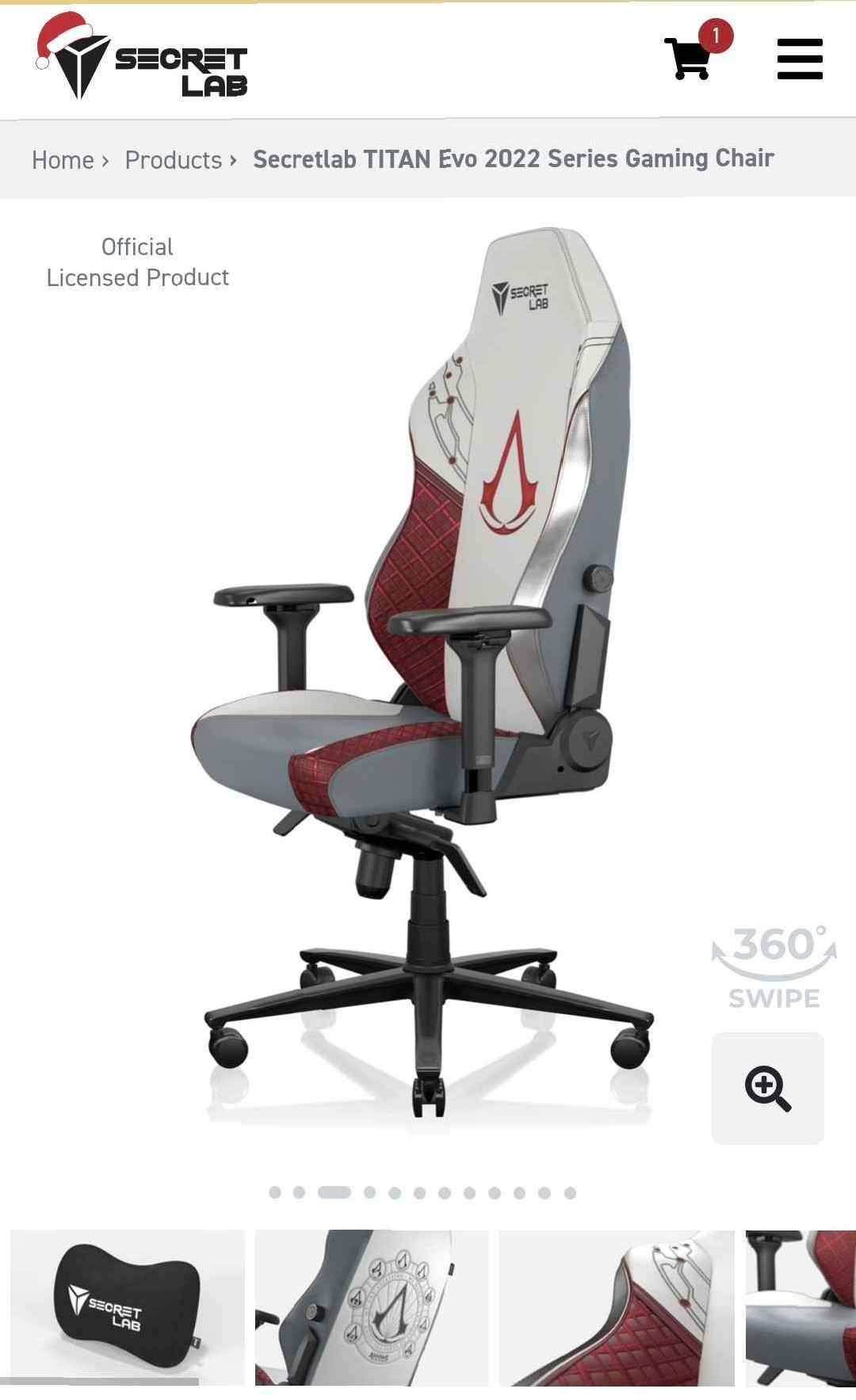 Secretlab TITAN Evo 2022 Series assassin's Creed