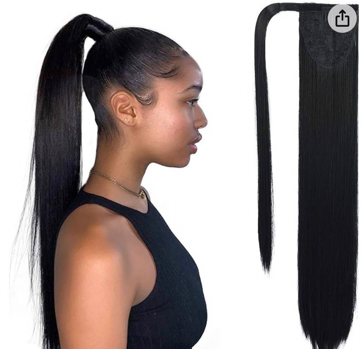 Velcro Instant Ponytail - Straight