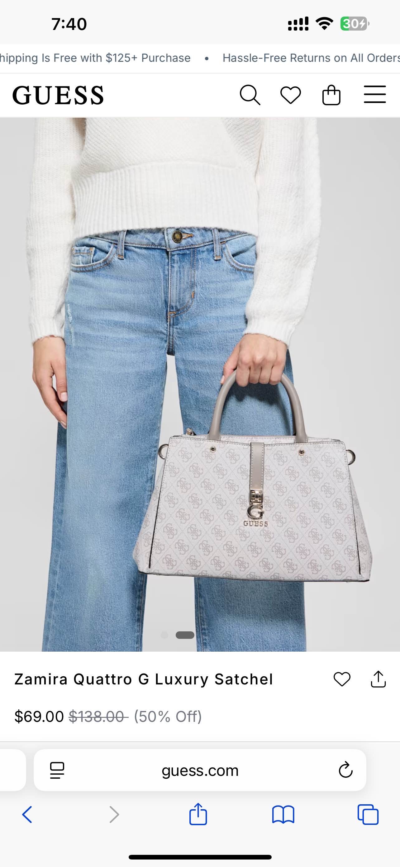 Zamira Quattro G Luxury Satchel