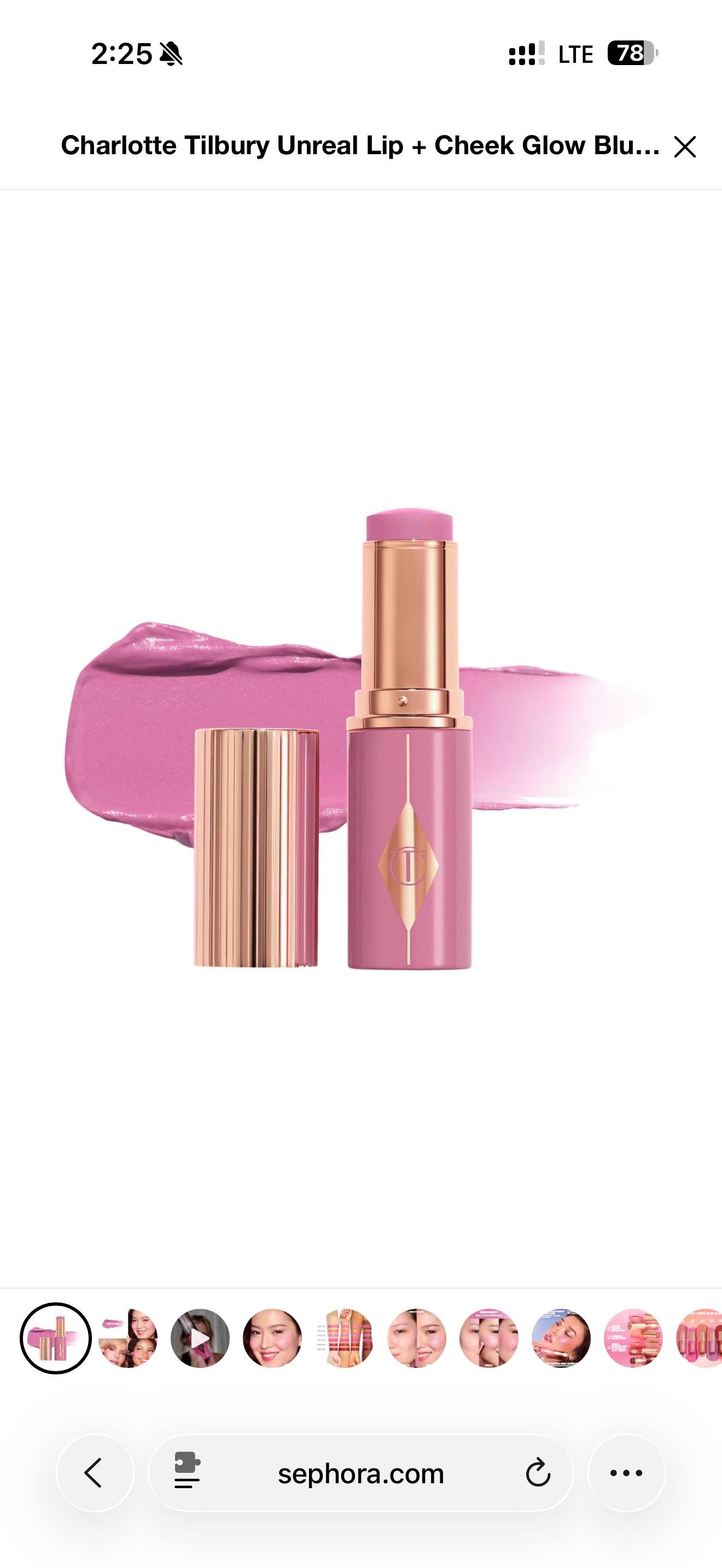 Charlotte Tilbury Blush Stick - Shade: Pretty Glow