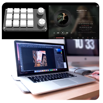 Mini USB Macro Custom Keyboard, 12 teclas, Programação de 2 botões, Jogos mecânicos DIY, Drawing Switch, Teclado portátil Hot-swap