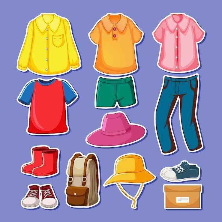LIST OF CLOTHES 