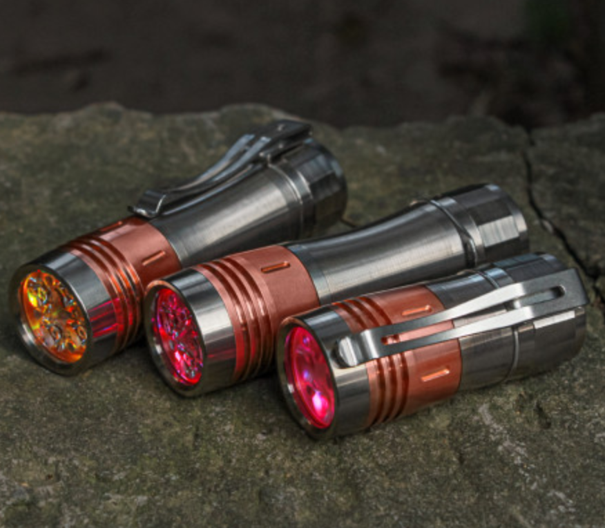 Noctigon KR4 Ti+Copper Tail E-Switch 18650 EDC Flashlight