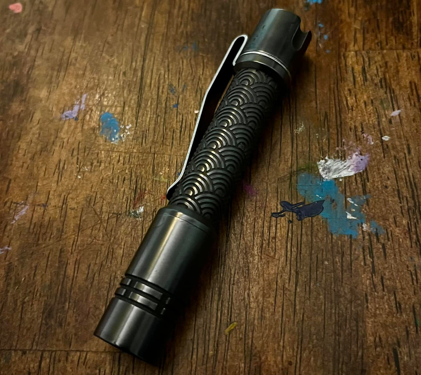 Pineapple mini- Ti Seigaiha-Black oil