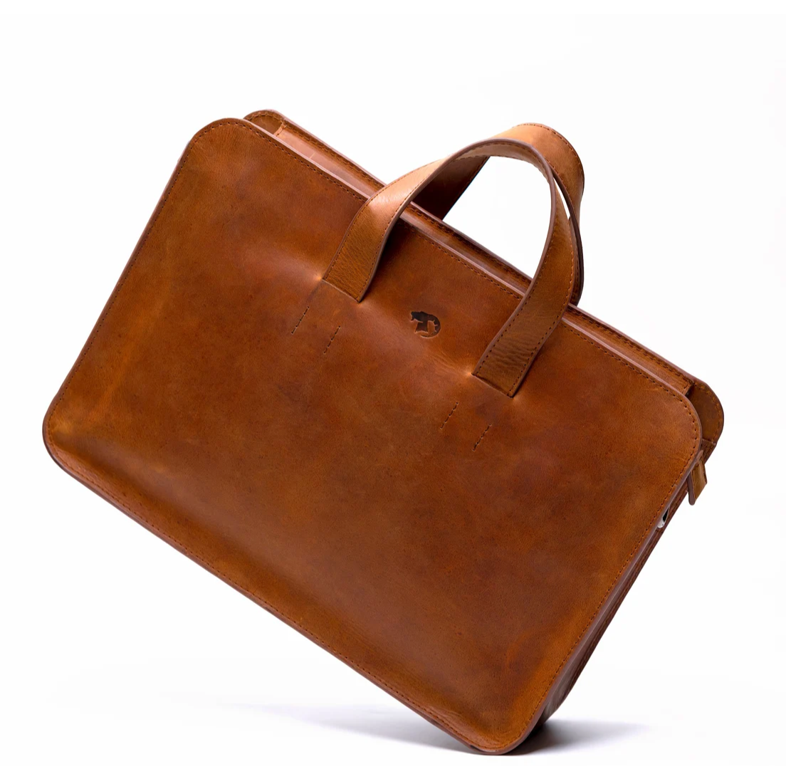 Briefcase leather