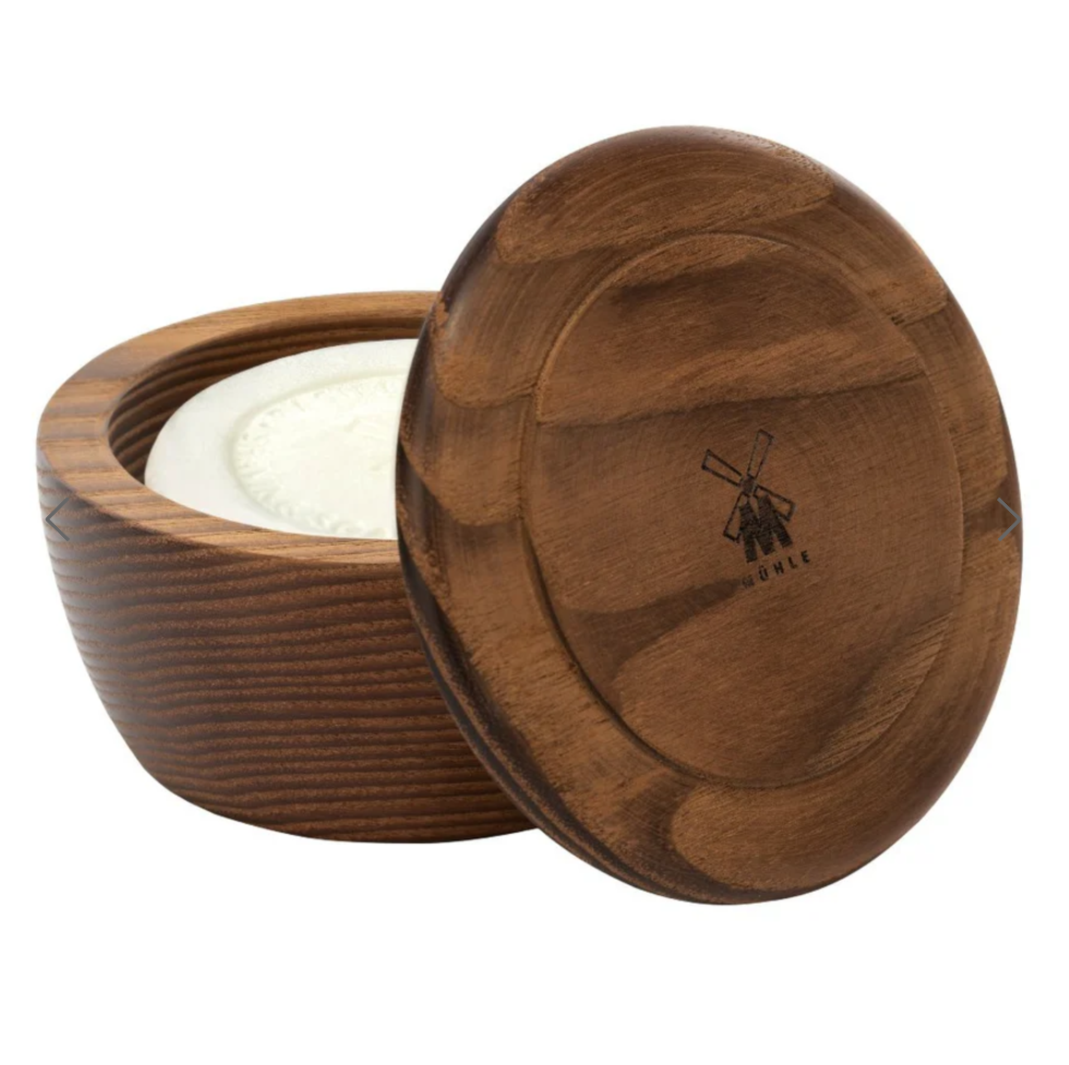 MÜHLE Sea Buckthorn Shaving Soap in Steamed Ash Bowl
