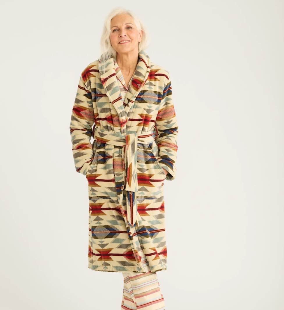 WOMEN'S WYETH TRAIL COTTON TERRY VELOUR ROBE
