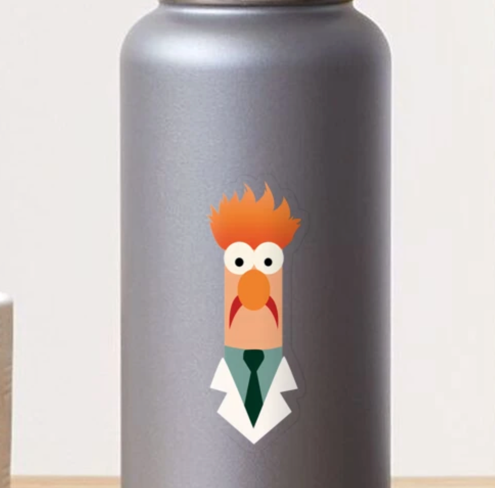 Beaker Sticker