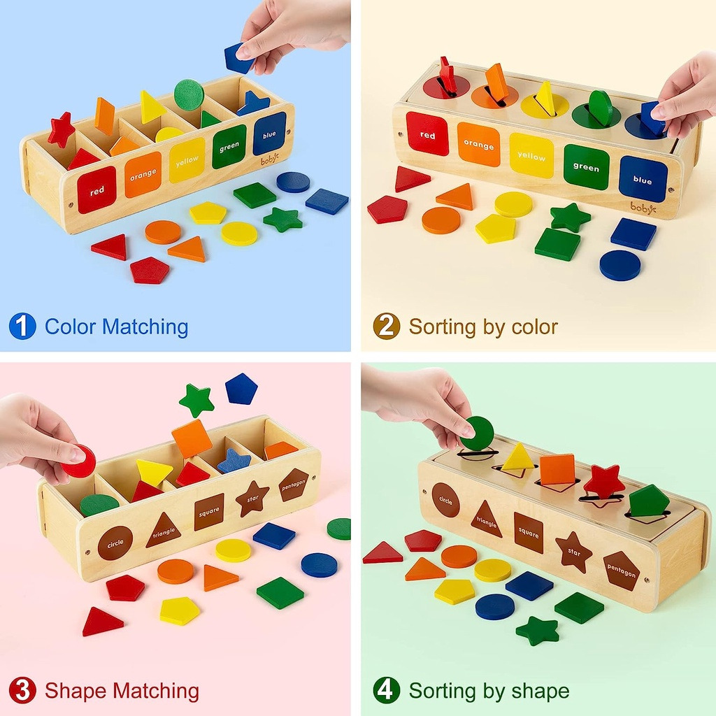 Greyzen - Geometric Shape Sorting Box