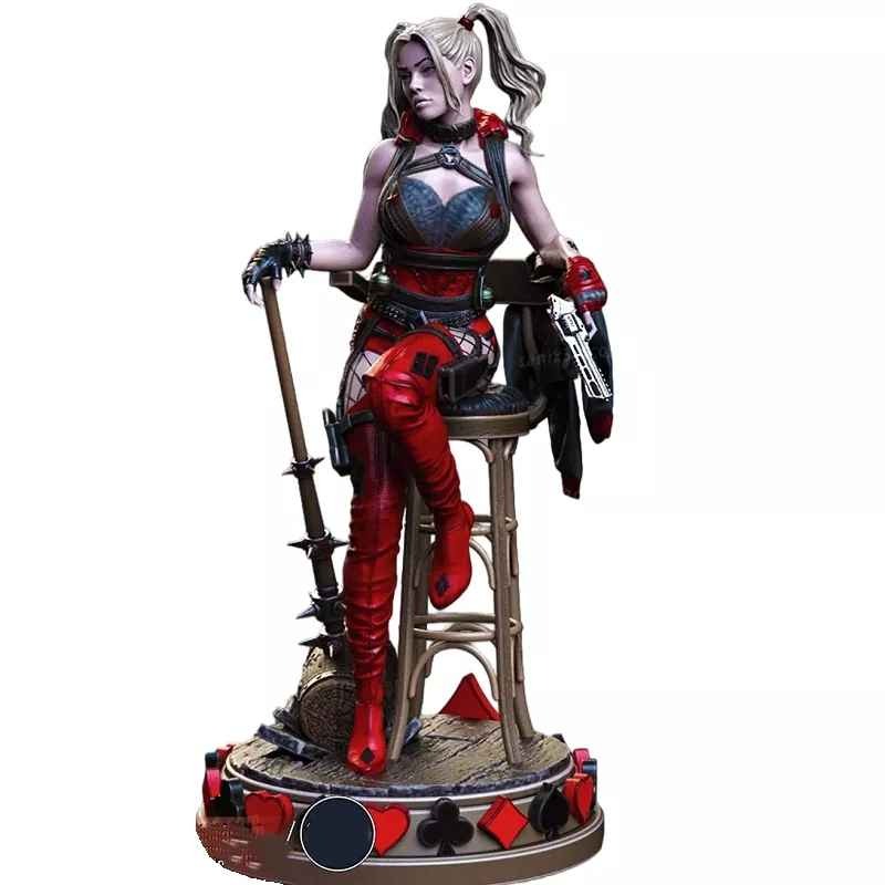 Harley Quinn figure (is unpainted and in pieces, I know this lol)