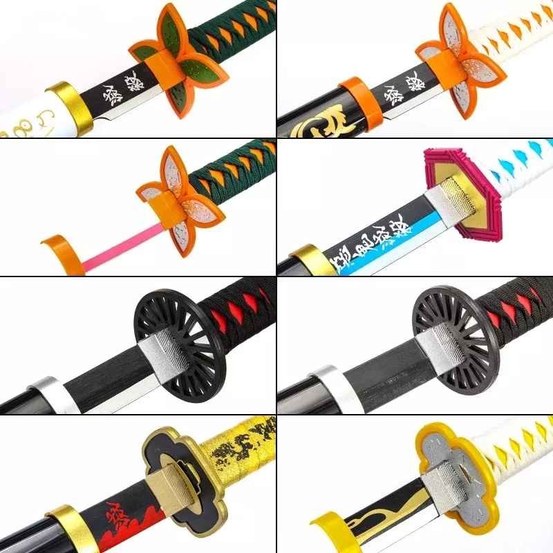 Inosuke (R)/Zenitsu (N)/Rengoku (P)/Obanai (G) Mini Demon Slayer swords