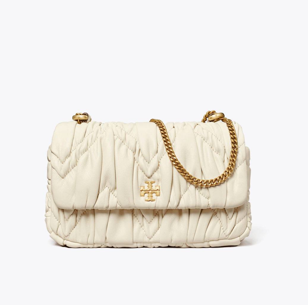 MINI KIRA DIAMOND RUCHED FLAP SHOULDER BAG