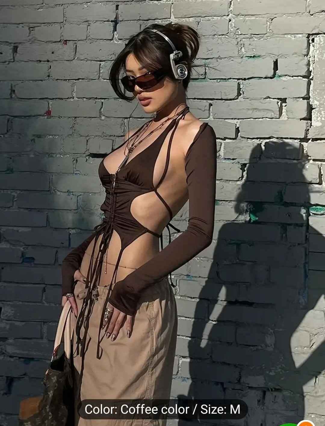 y2k 2 piece top set