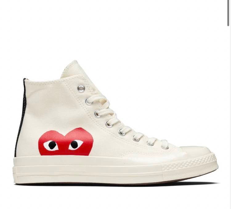 CONVERSE X COMME DES GARCONS PLAY ALL STAR CHUCK '70 HI - WHITE
