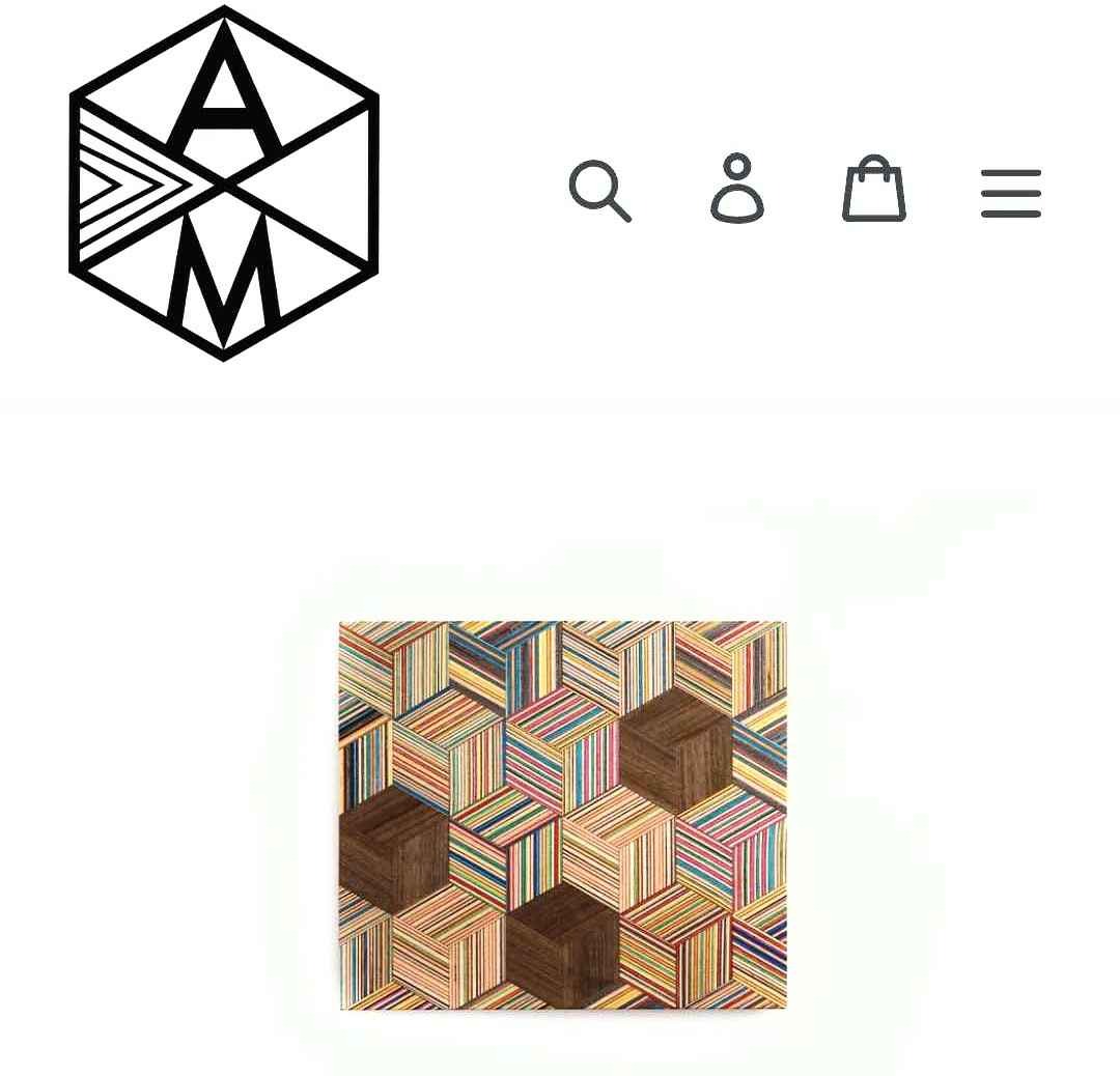 HEXAGON WALL ART from recycled skateboards