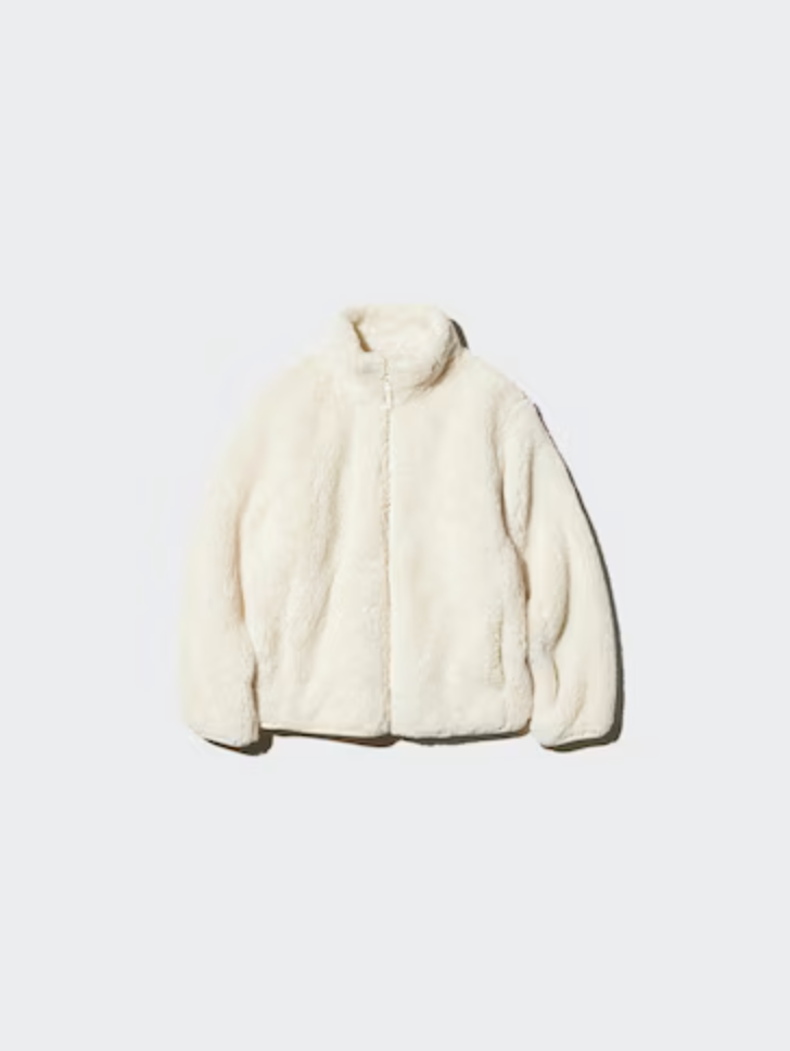 Fluffy Yarn Fleece Full-Zip Jacket