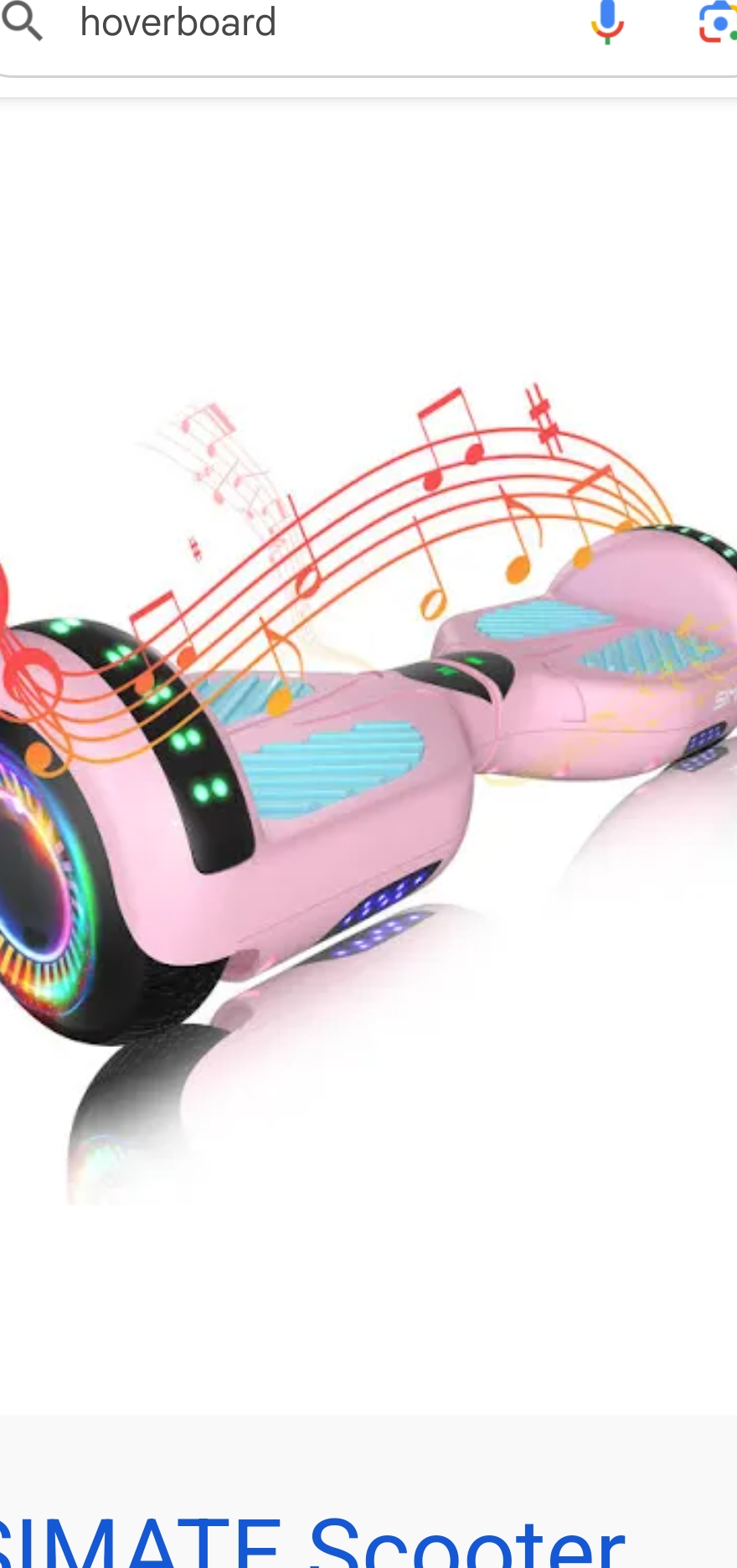 Pink Hoverboard - Bluetooth, 6 speeds 🎀