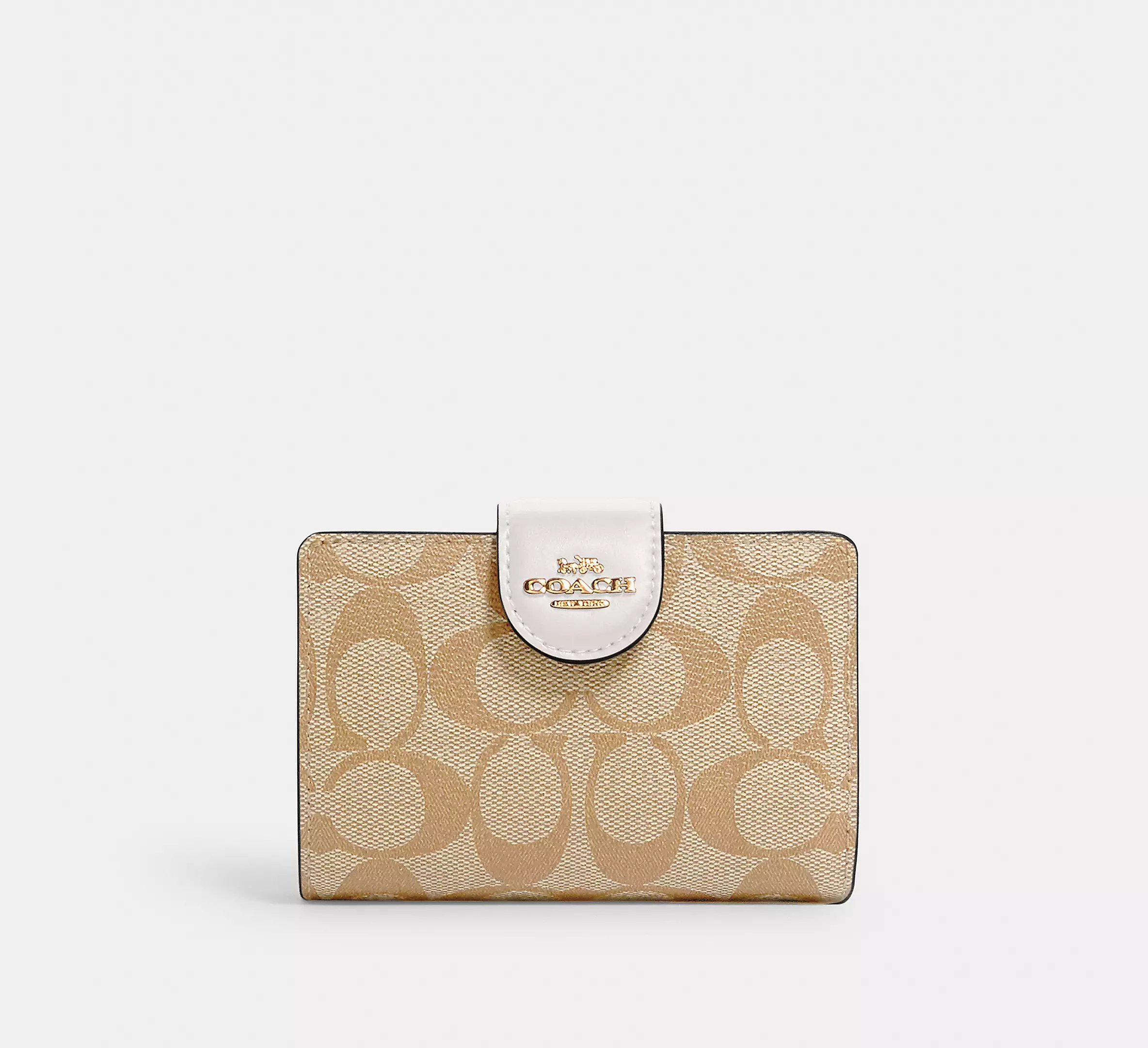 Medium Corner Zip Wallet In Signature Canvas