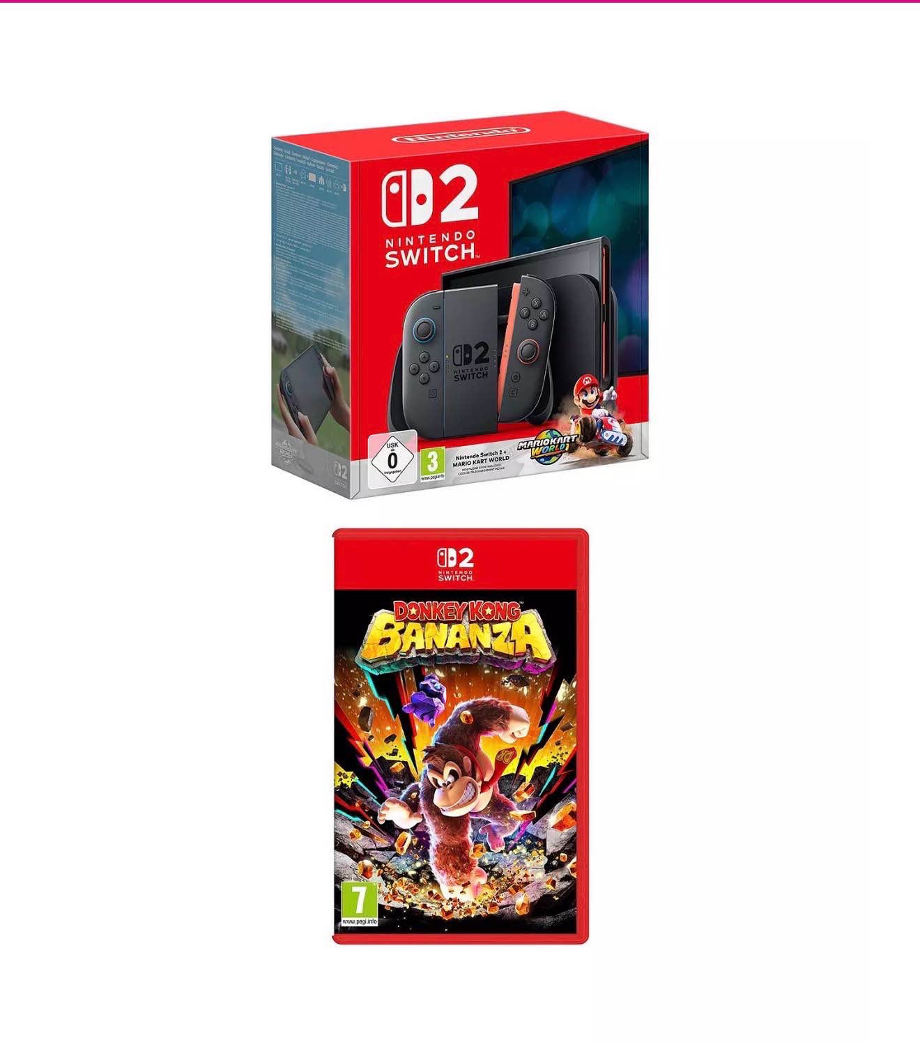 Switch 2 + Mario Kart World + Donkey Kong Bananza