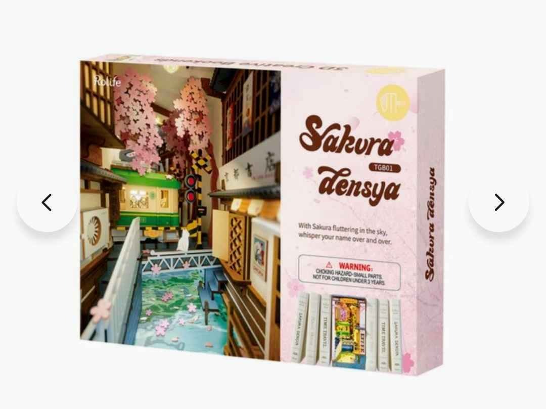 Rolife Sakura Densya Book Nook Shelf Insert TGB01