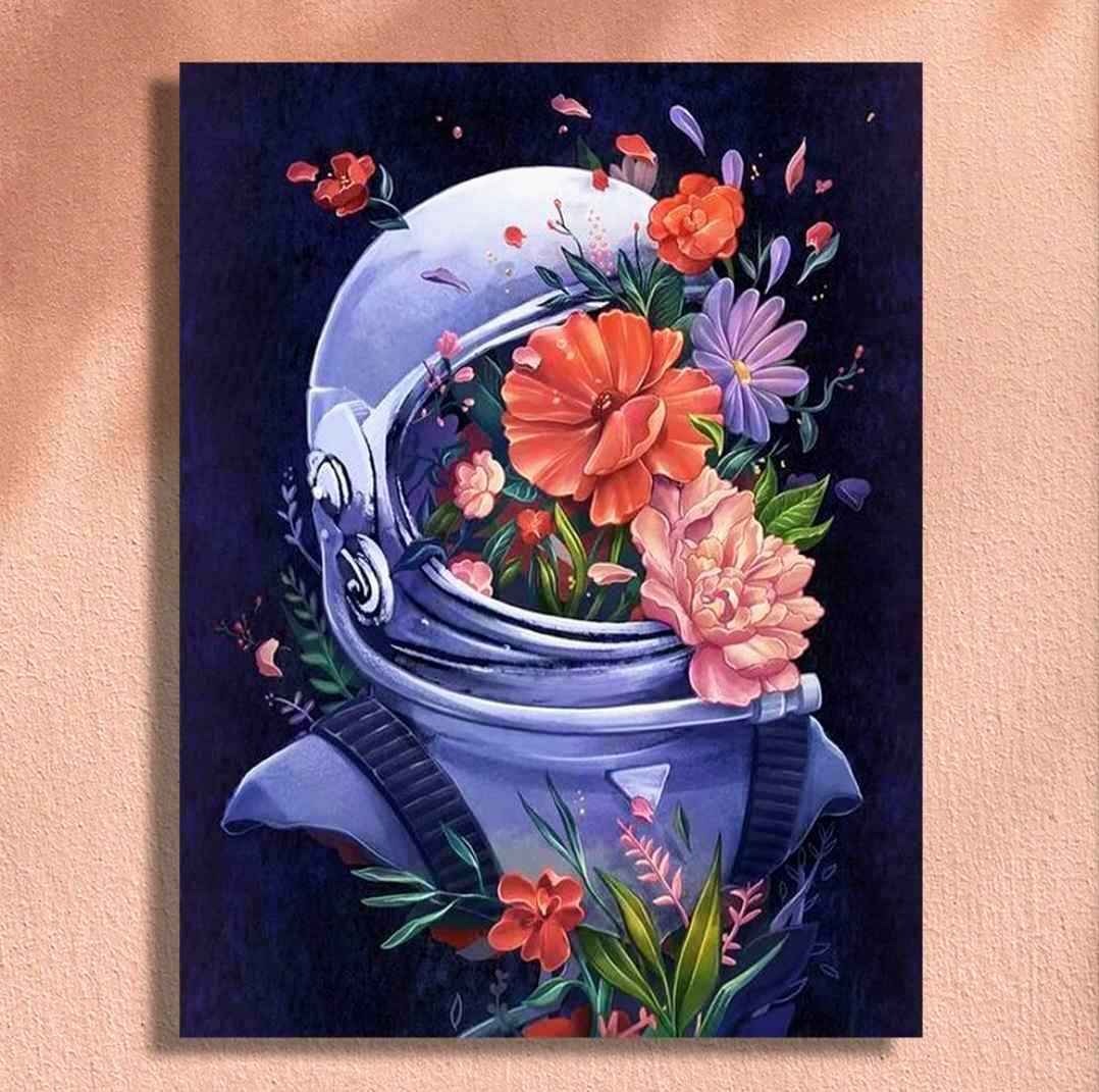 Astronaut | Paint by numbers kit | Simple Painting