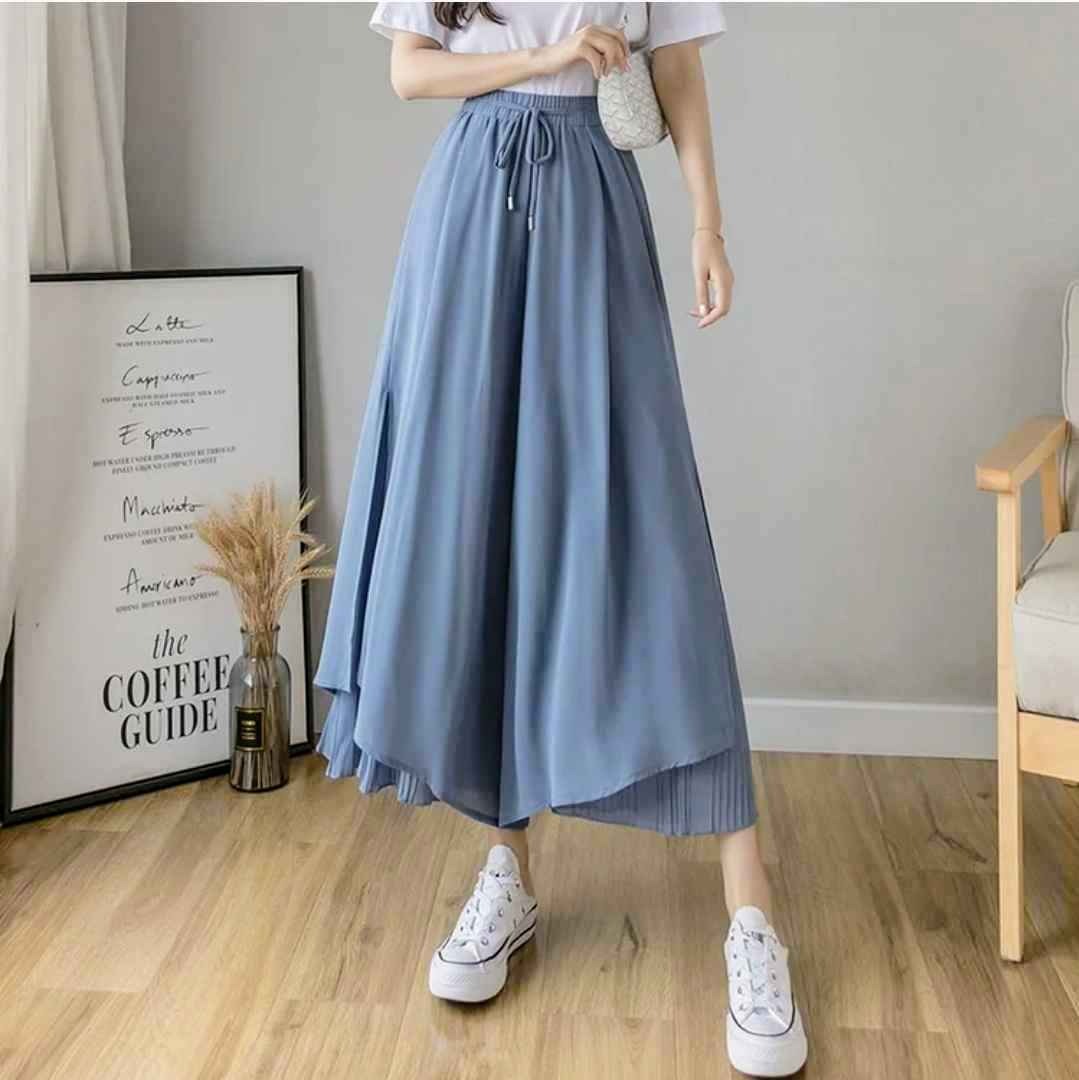 Cartoon Bear Letter Print T-Shirt Pantskirt Two Pieces