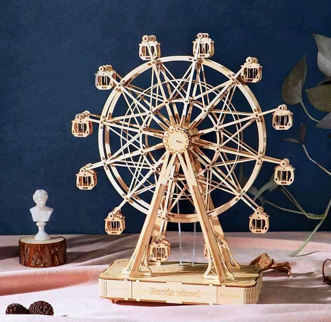Rolife Ferris Wheel 3D Wooden Puzzle Music Box TGN01