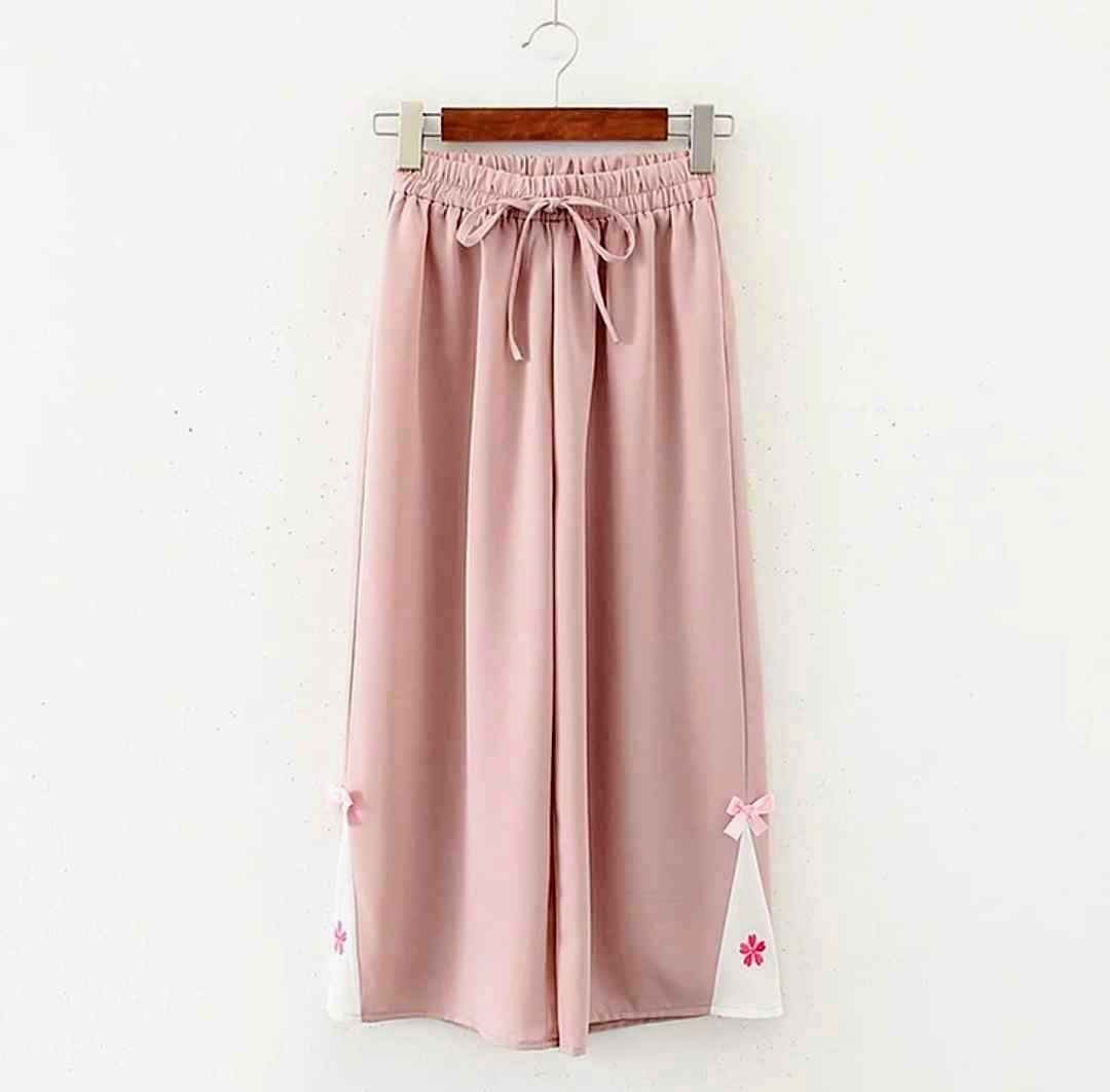 Blossom Print Loose Pants