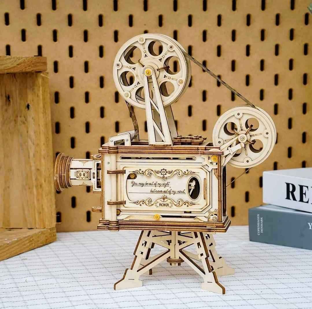 ROKR Vitascope Movie Projector 3D Wooden Puzzle LK601